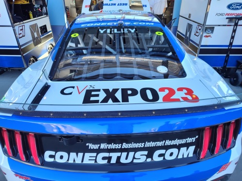Phoenix Native NASCAR Driver Circles Track for CVx